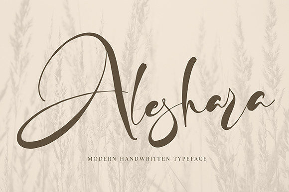 Aleshara: A Premium Handwritten Font for Web Design