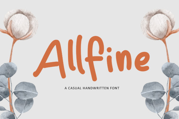 Allfine: A Handwritten Font for Your Brand