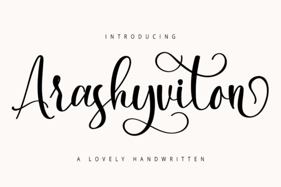 Arashyviton: A Playful Script Font for Your Brand