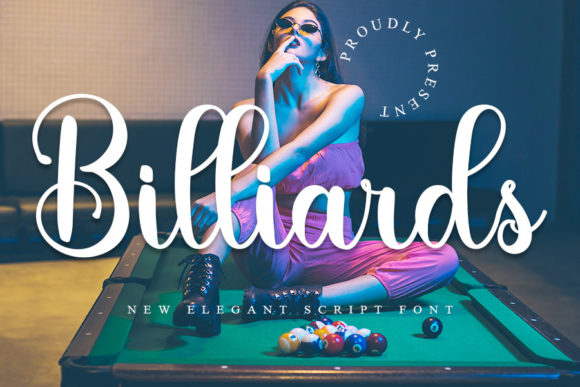 Billiards: A Refined Script Font for Editorial Design