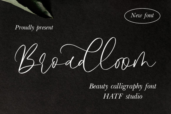 Broadloom: A Handwritten Font for Modern Web Design