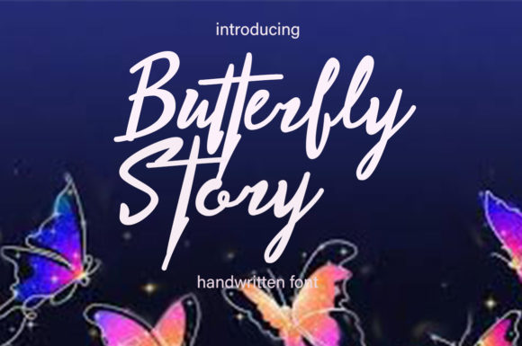 Butterfly Story: A Charming Script Font for Branding
