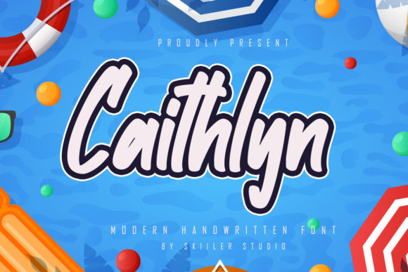 Caithlyn: A Playful Script Font for Creative Makers