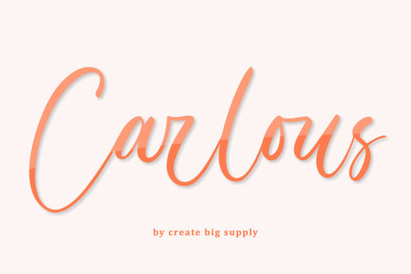 Carlous: A Refined Handwritten Font for Editorial Design