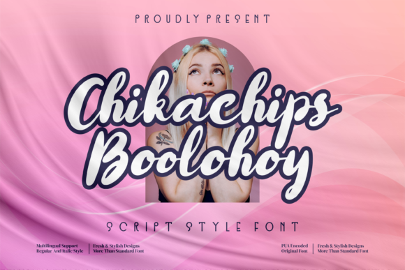 Chikachips Boolohoy: A Playful Script Font for Business