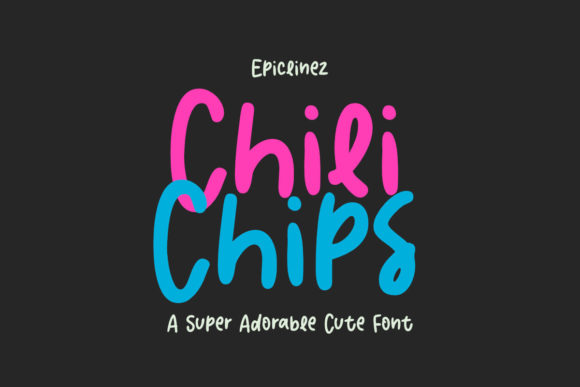 Chili Chips: A Handwritten Font for Editorial Design