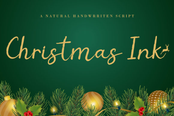 Christmas Ink: A Wintery Handwritten Font for Makers