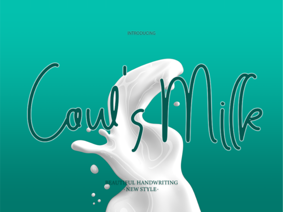 Cow s Milk: A Playful Script Font for Marketers