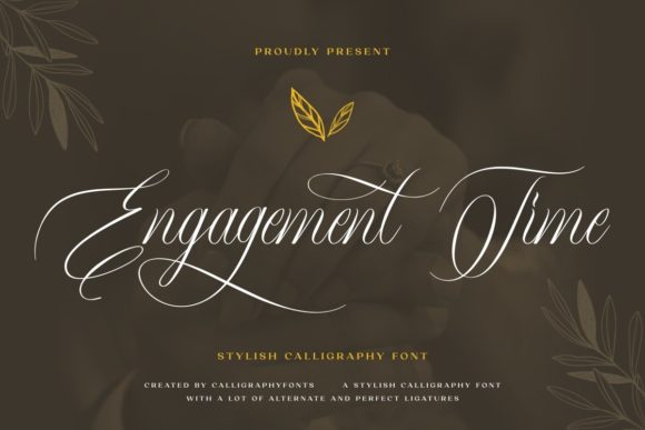 Engagement Time: A Luxury Script Font for Editorial Design