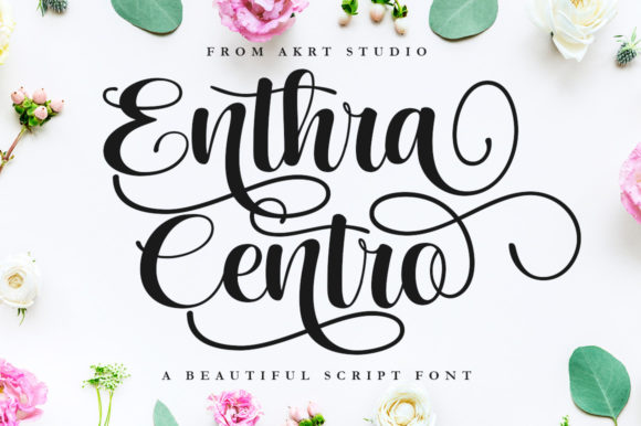 Enthra Centro: A Handwritten Font for Makers