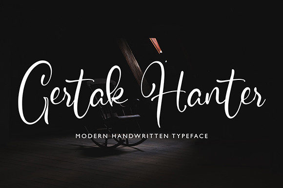 Gertak Hanter: A Premium Handwritten Font for Branding