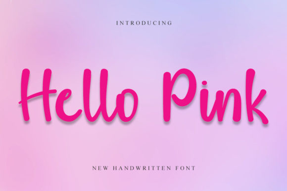 Hello Pink: A Handwritten Font for Editorial Elegance