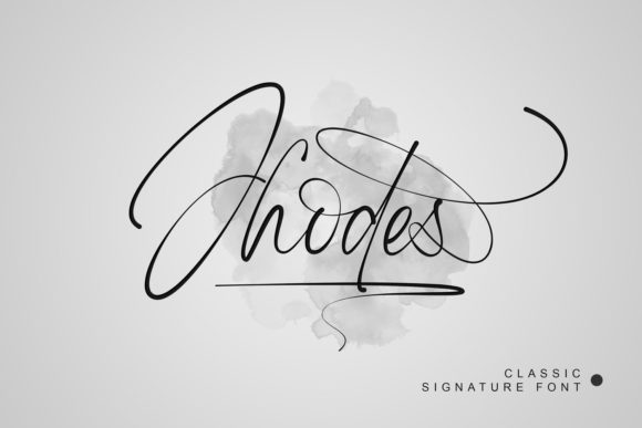 Jhodes: A Stylish Script Font for Your Brand