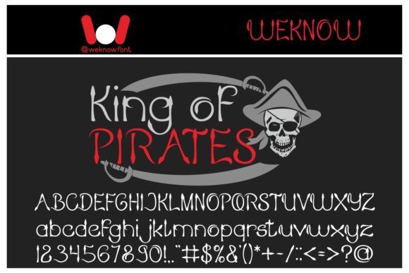 King of Pirates: A Gothic Handwritten Font for Makers