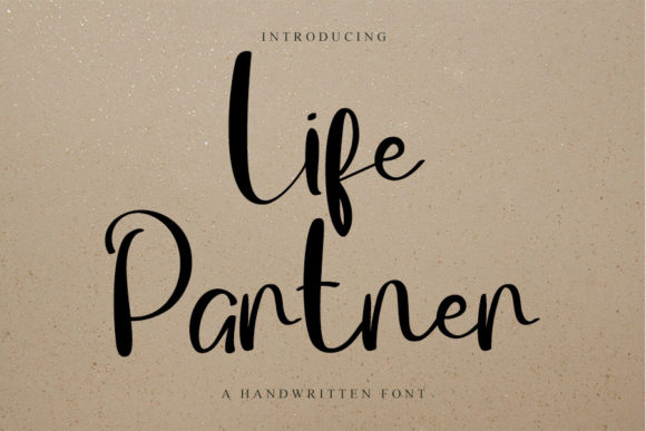 Life Partner: A Modern Script Font for Editorial Design