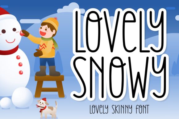 Lovely Snowy: A Charming Handwritten Font for Crafters