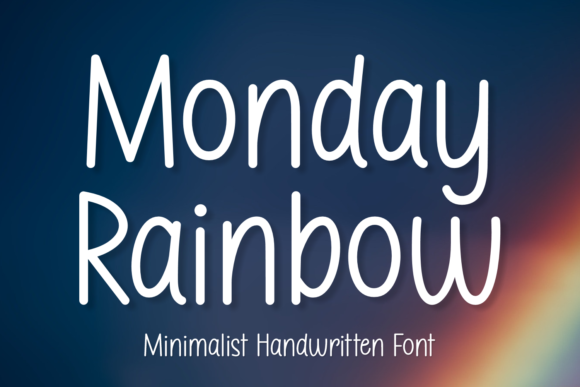 Monday Rainbow: A Versatile Handwritten Font for Crafters