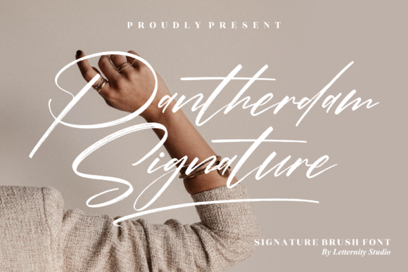 Pantherdam Signature: A Premium Script Typeface for Web