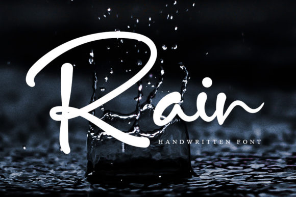 Rain: A Refined Script Font for Crafters