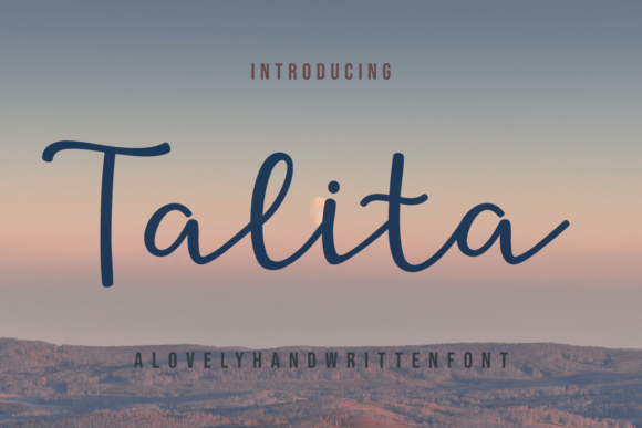 Talita: A Timeless Handwritten Font for Campaigns