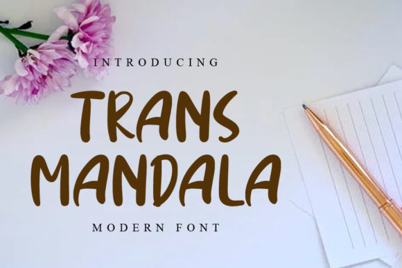 Trans Mandala: A Handwritten Font for Authentic Branding